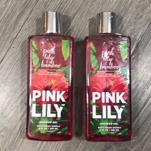 Bath & Body Works NEW SEALED “Pink Lilly” Shower Gel Lot of 2